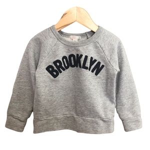 Crewcuts Brooklyn gray pullover crewneck sweatshirt